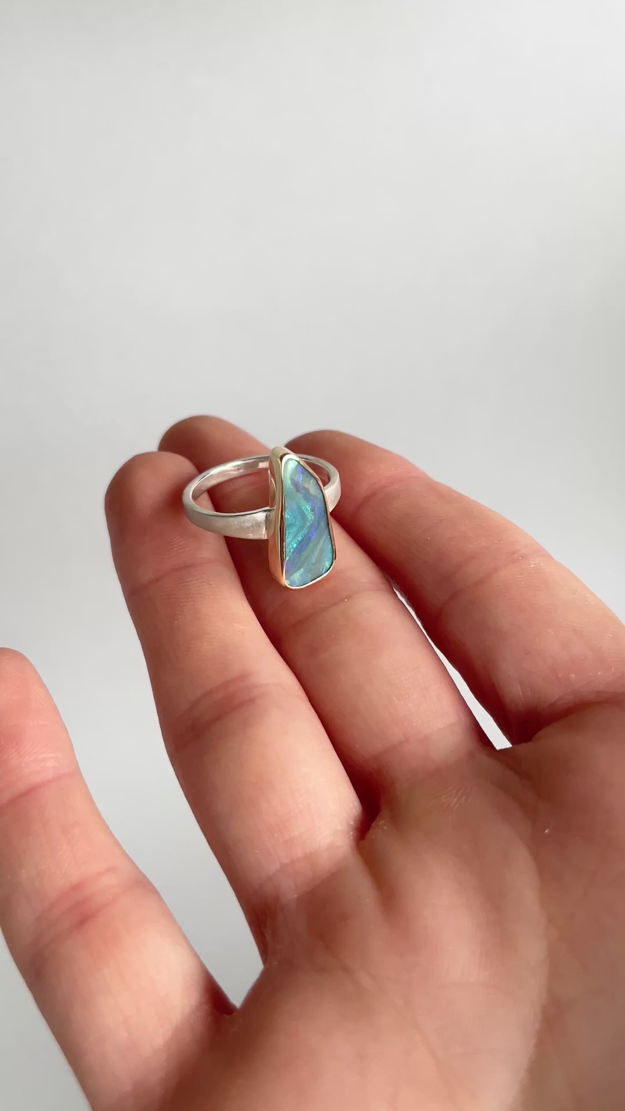 'Aurora' Ring - 9ct Gold & Silver